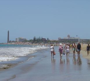 Strandläufer von Playa del Ingles nach Maspalomas