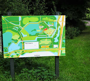 Plan des Stadtparks in Groningen