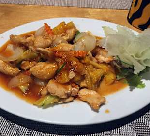 Köstliches Essen im Blue Mist