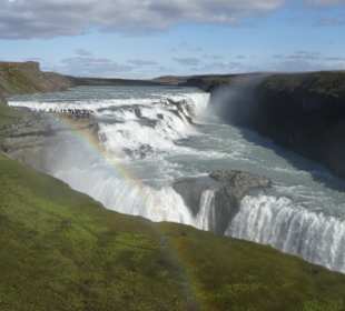 Gulfoss Wasserfälle in Island
