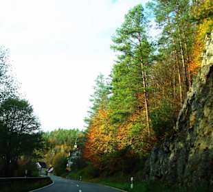 Fahrt in der Schlucht bei Velden