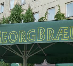 Bei der Brauereigaststätte Georgbräu