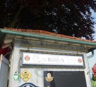 Kiosk zum Römus am Hafen von Lindau