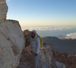 Jetzt wieder runter... Es war frisch!