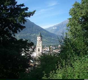 Blick auf Meran vom Tappeiner  Weg