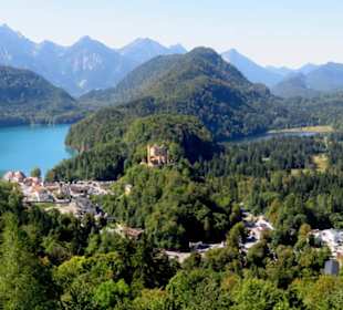 Blick auf den See von Neuschwanstein aus