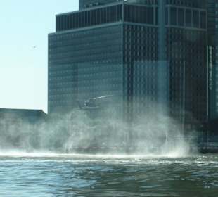 Atterraggio dell'elicottero