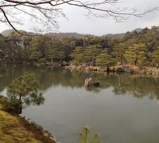 Golden Temple and garden - Kyoto