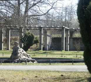 Schlosspark Schwanberg: der Neptunbrunnen