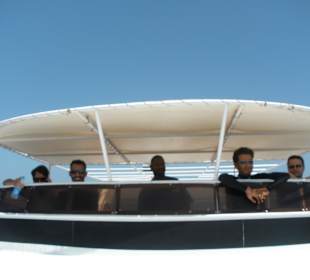 Crew von links nach rechts Samir, Mo, Captain, Bandi