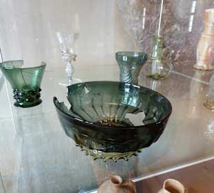 Alte Glasfunde in der Veste Heldburg