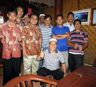 Restaurantcrew mit Köche