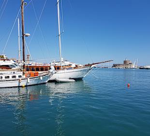 Rhodos Stadt Hafen 