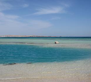 Lagune links von Hotel Grand Makadi