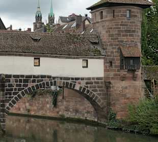 Blick zur Pegnitz in Nürnberg