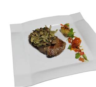 Steak mit Waldpilzen