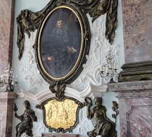 Im Marmorsaal von Schloss Weissenstein