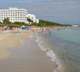 Strand Platja de Muro in Richtung Alcudia
