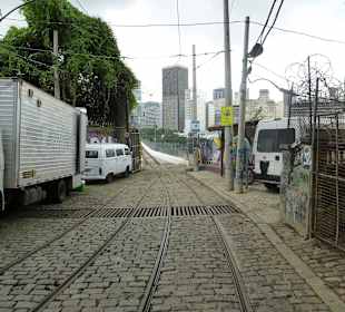 Hier soll ab Juli 15 die Straßenbahn wieder fahren