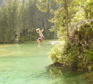 Sprungfelsen Blausee
