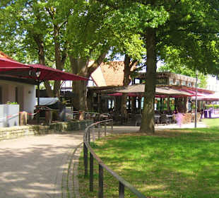 Blick zum Café