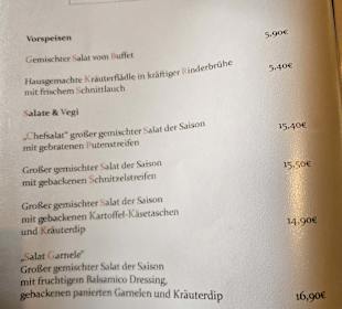 Speisekarte Stand: 08/2025