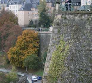Blick vom Bockfelsen auf die Oberstadt