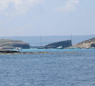 Der Wasserweg mit dem Comino Boot zur blauen Lagune