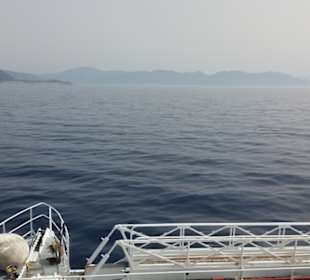Die Überfahrt nach Marmaris vom Rhodos aus