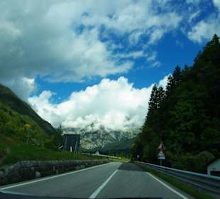 Fahrt vom Pass runter