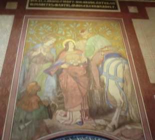 Arkadengang mit Fresken