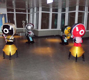 Damper Baby`s mit Weihnachtsmützen