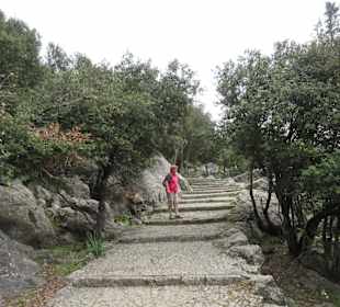 Aufgang zum Kreuz beim Kloster Lluc