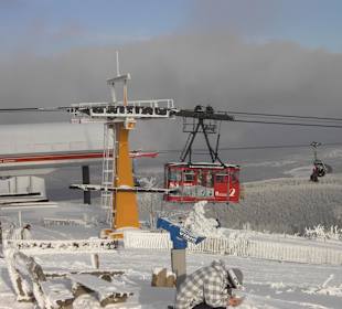 Bergstation der Seilbahn am Fichtelberghaus