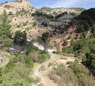 Kurz nach dem Start am Stausee