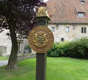 Grenzschild des Herzogtums Sachsen-Coburg