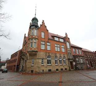 Blick zum Rathaus von der Marienkirche