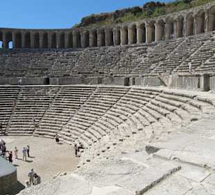 Das gut erhaltene Theater von Aspendos