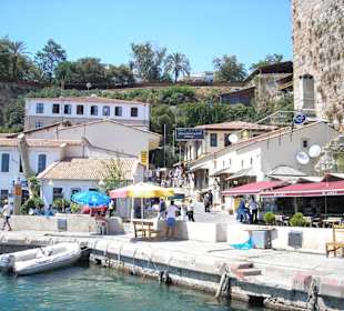 Blick vom Boot auf den Kay