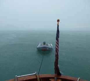 Am Anfang spielte das Wetter nicht mit
