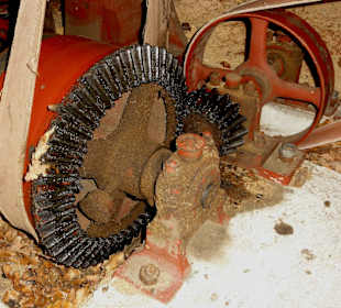 Transmissionsantrieb des Sägewerkes