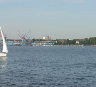 Blick auf die Kieler Förde nach Kiel