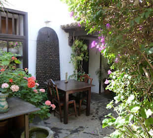 Innenhof im Restaurant