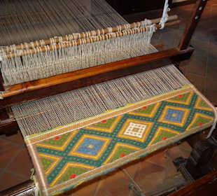 Wollverarbeitung im Museo Etnografico