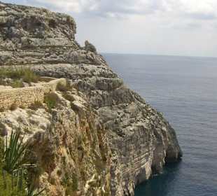 Blick vom höher gelegenen Parkplatz