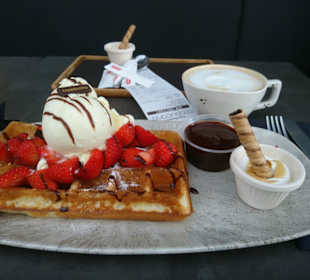 Riesige Waffel