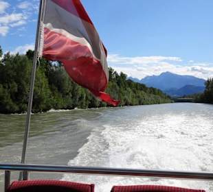 Hecksicht bei der Rückfahrt zur Altstadt