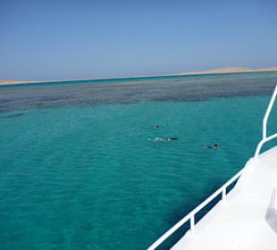 Vom Boot aus das Riff