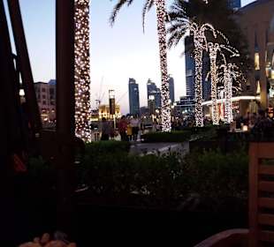 Super Aussicht beim Abendessen