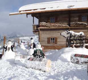 Schneemänner in Söll